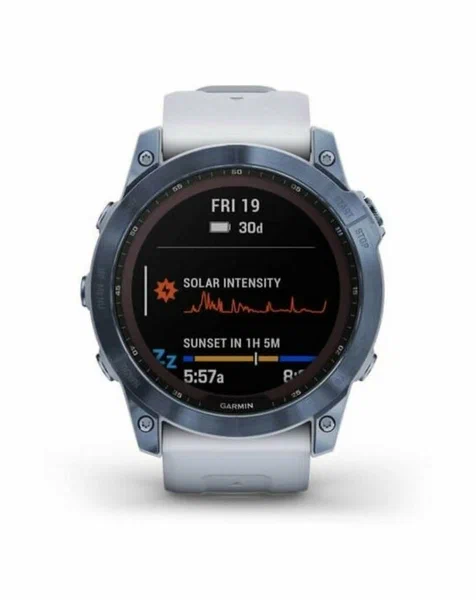 Умные часы Garmin Fenix 7X Sapphire Solar, голубой (010-02541-15)