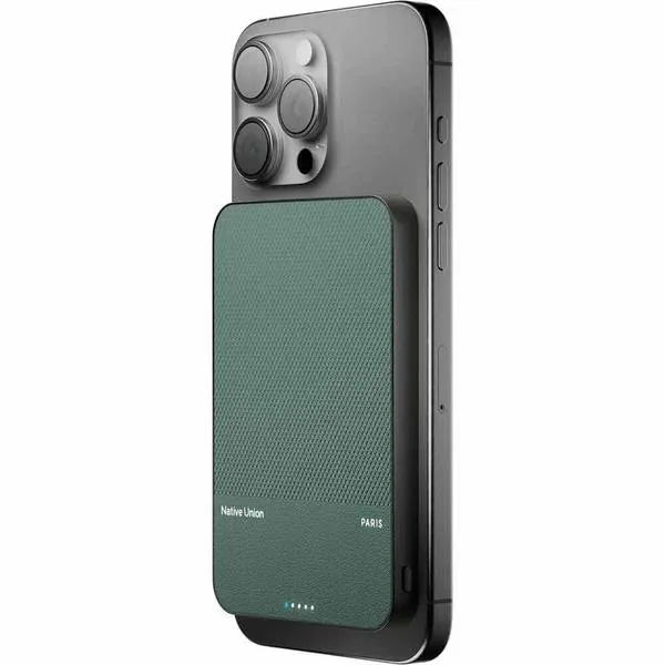 Внешний аккумулятор Native Union MagSafe 5000mAh, зеленый